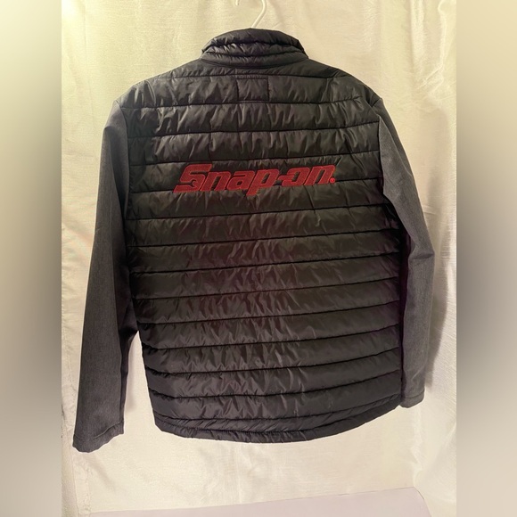 Snap On Tools Men's S Jacket Quilted Puffer Full Zip Lightweight Black NWOT - Picture 5 of 7